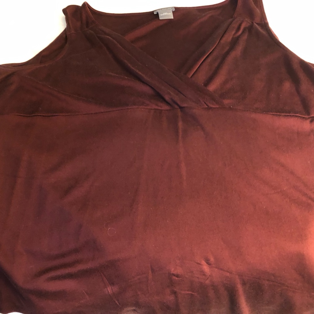 Beautiful sleeveless V-neck top.